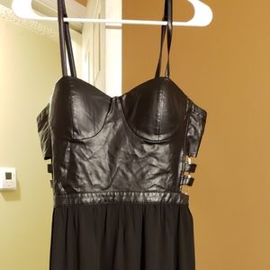 Forever 21 Faux Leather Clubbing Dress | L